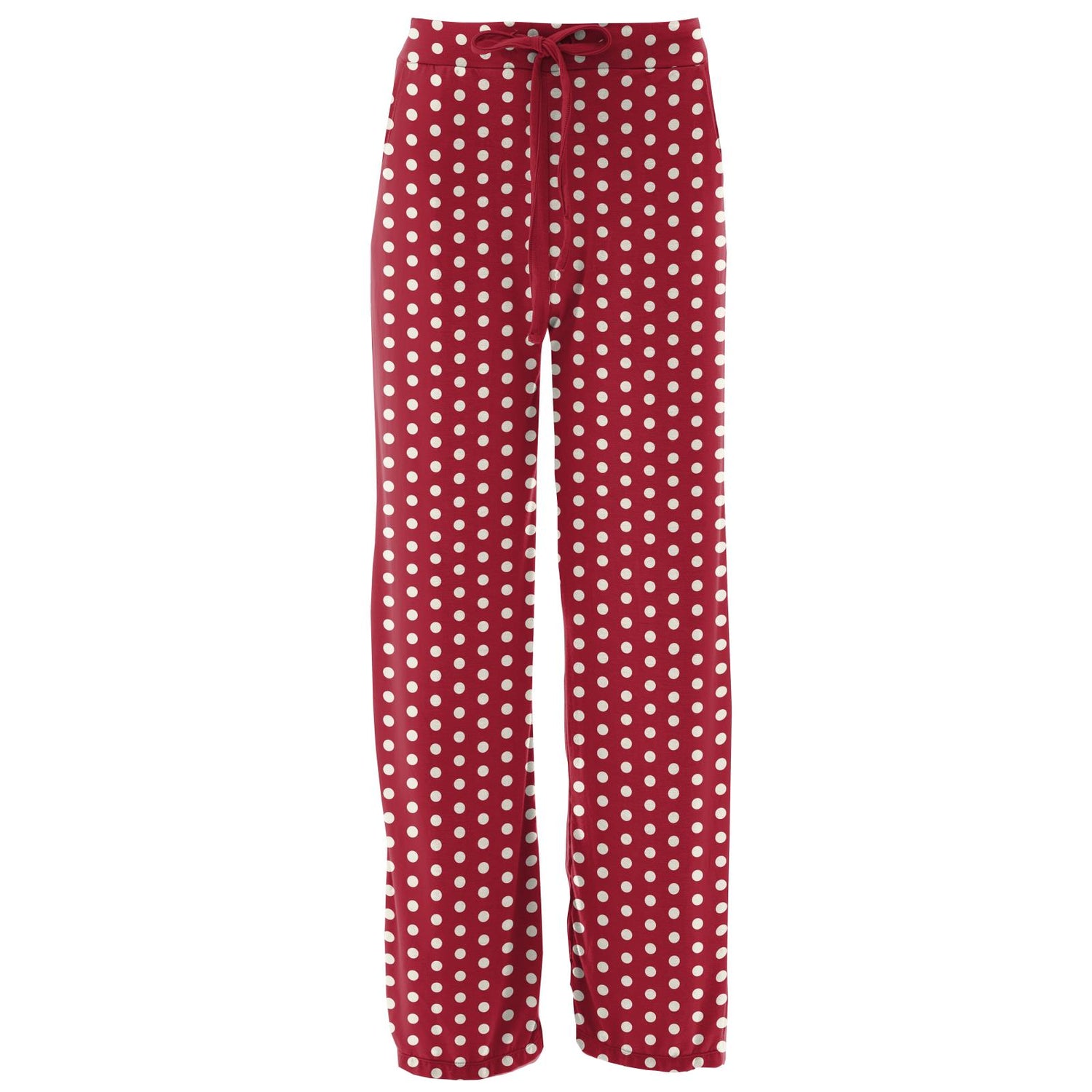 Women's Print Lounge Pants in Candy Apple Polka Dots