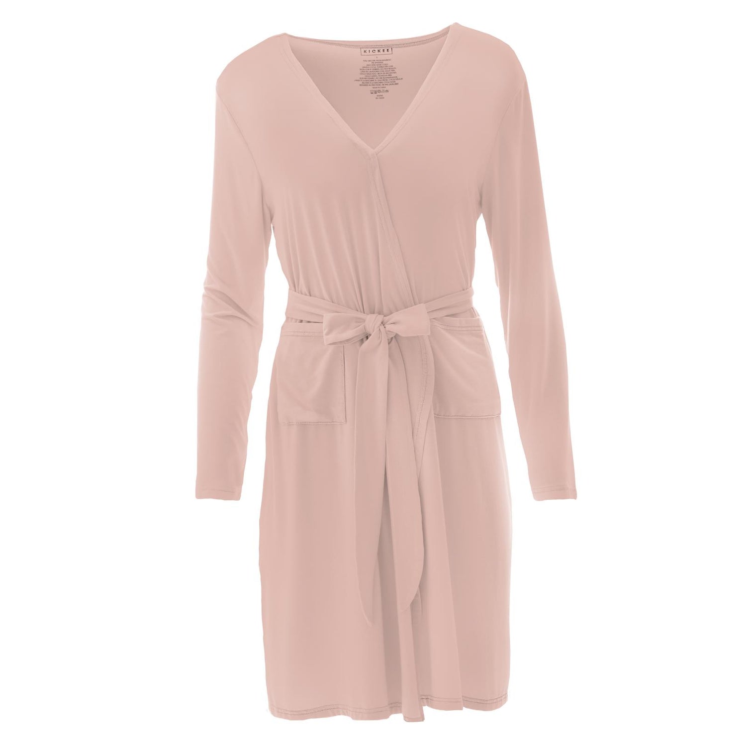 Women's Mid Length Lounge Robe in Peach Blossom