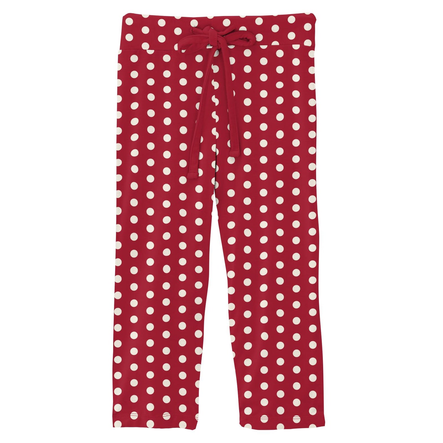 Print Relaxed Pants in Candy Apple Polka Dots