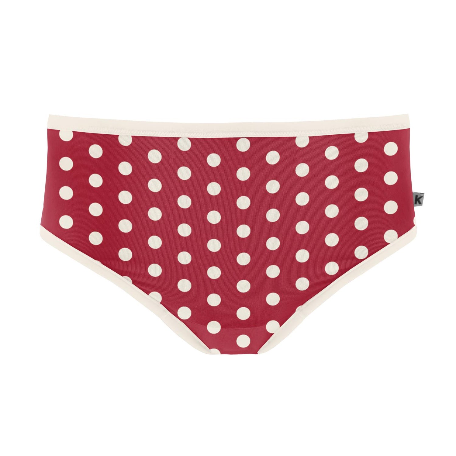 Women's Print Classic Brief in Candy Apple Polka Dots
