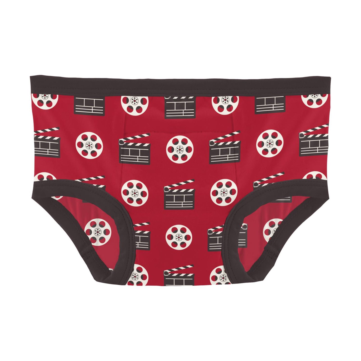 Print Training Pants in Candy Apple Clapper Board and Film