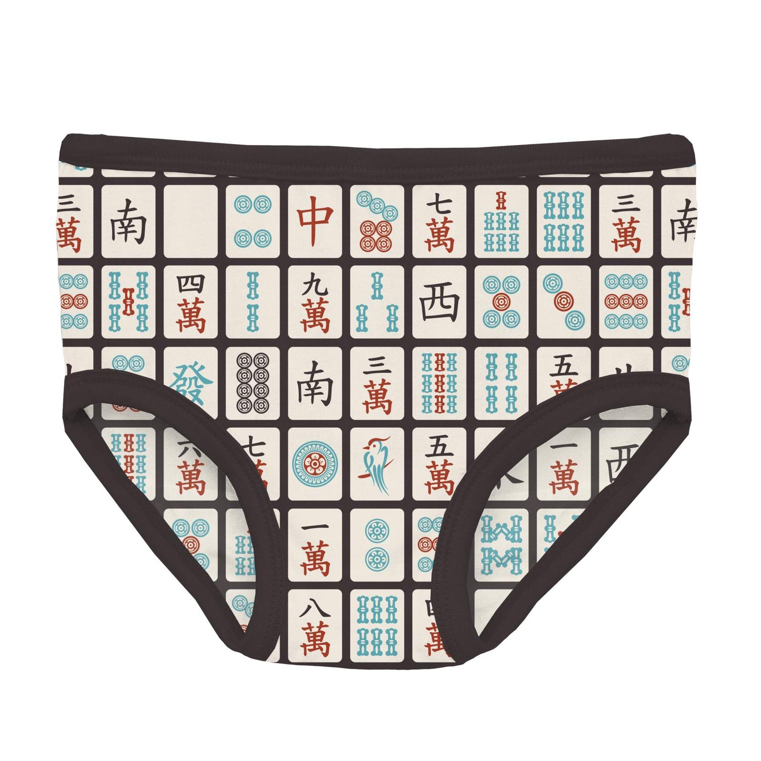 Print Girl's Underwear Set of 2 in Midnight Gramophone & Midnight Mahjong
