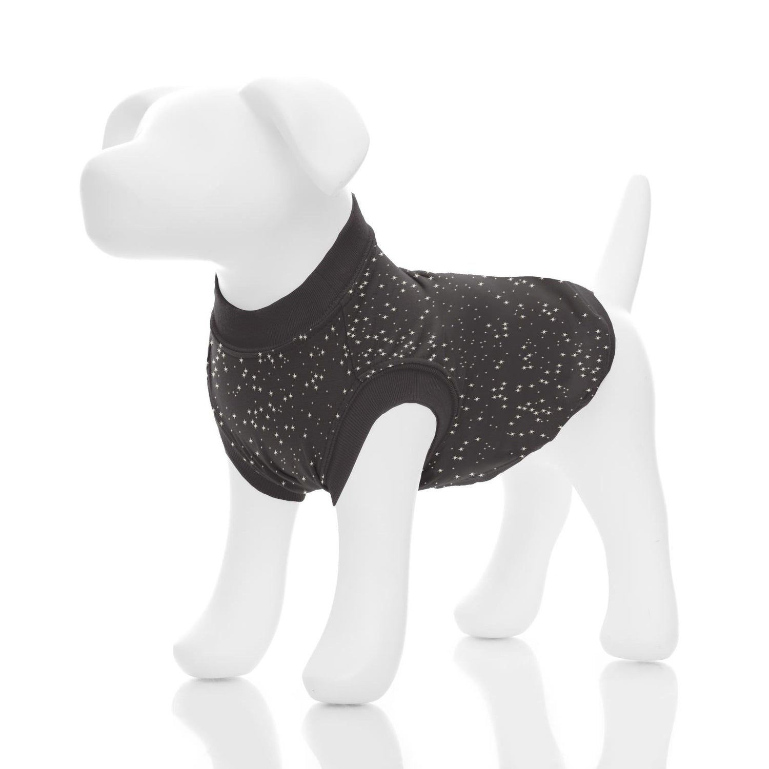 Print Luxe Sleeveless Dog Tee in Midnight Constellations