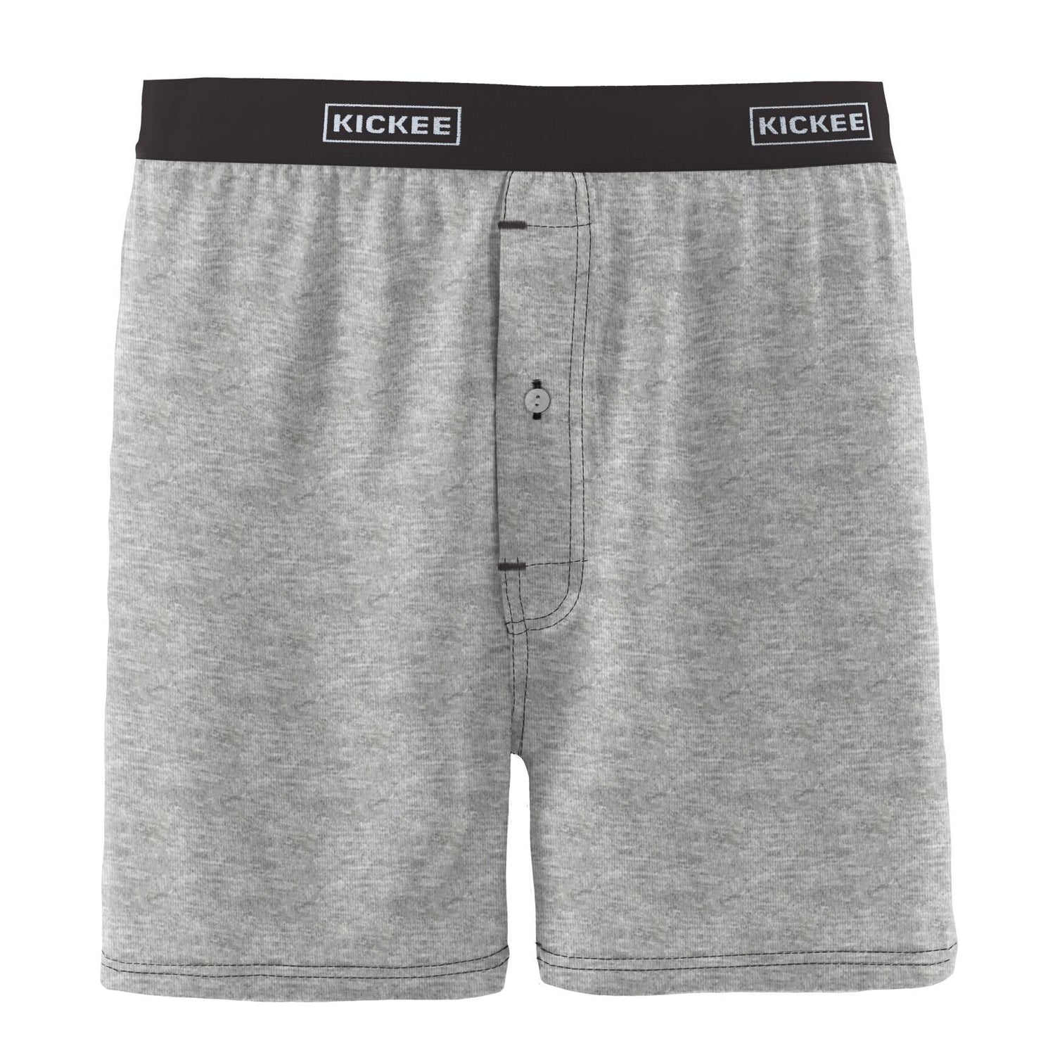 Men's Boxer Shorts in Heathered Mist with Midnight