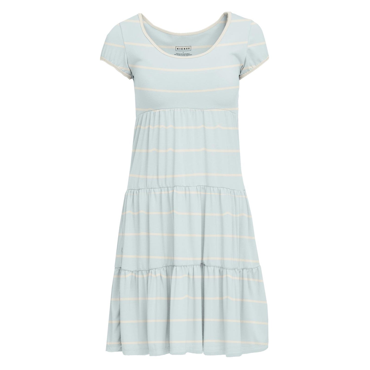 Women's Print Sundress with Luxe Top in Fresh Air Road Trip Stripe