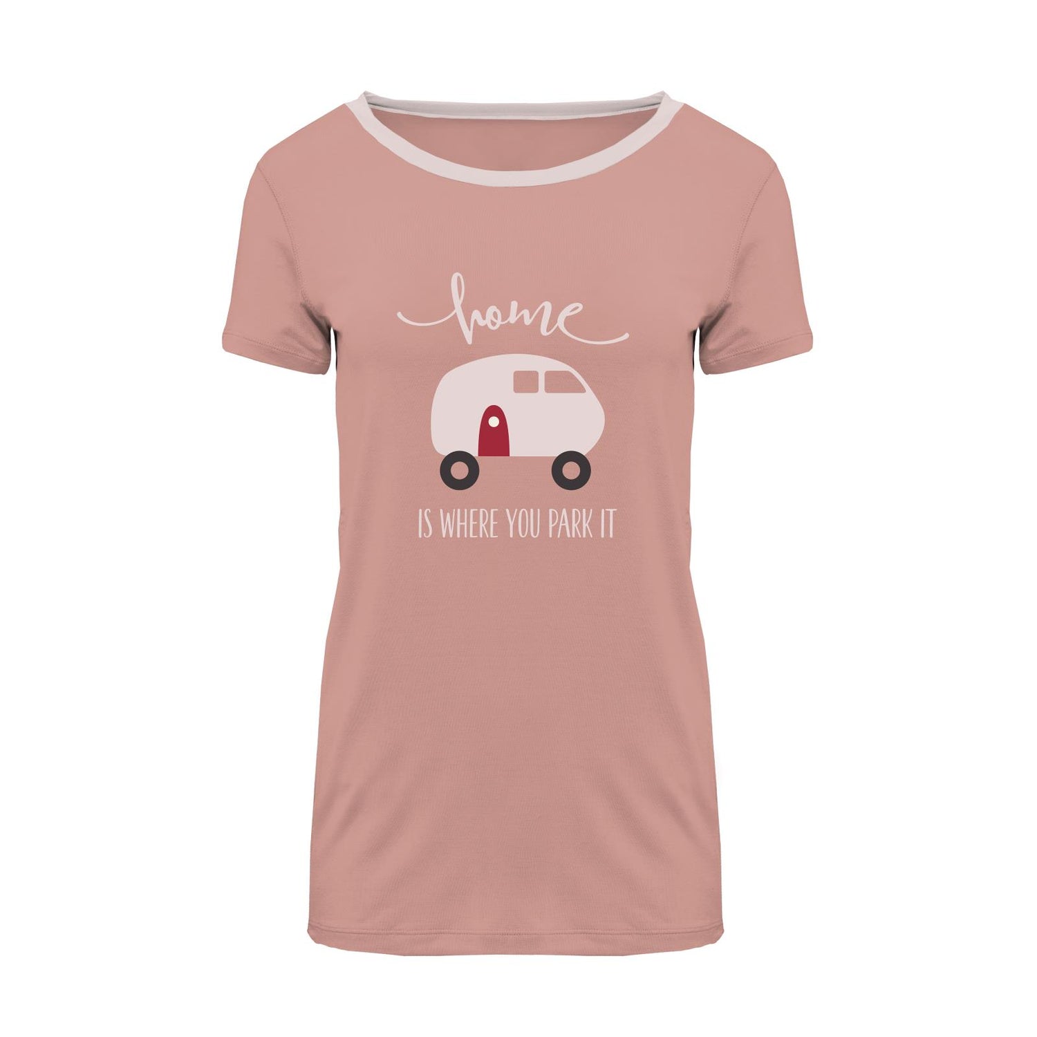 Women's Graphic Short Sleeve Relaxed Tee in Blush RV