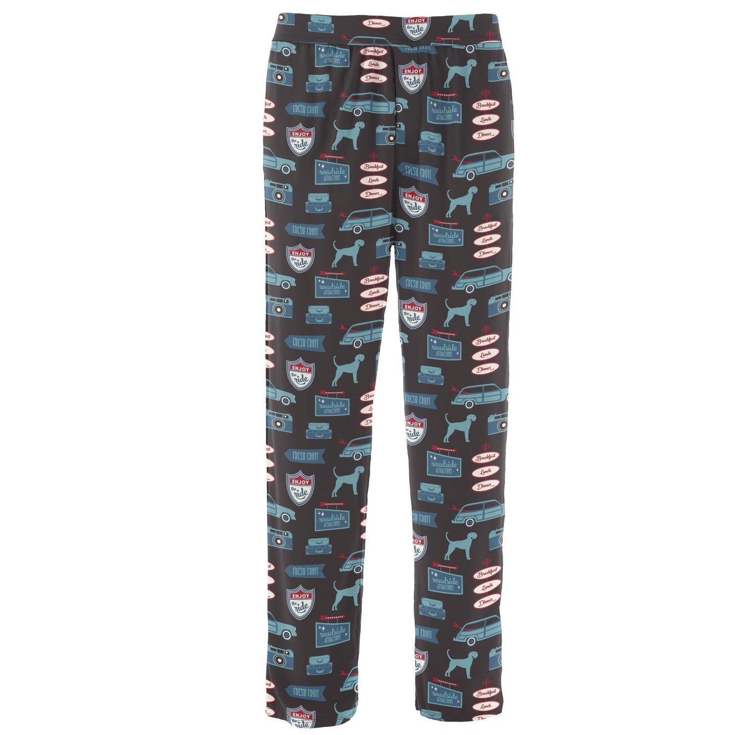 Men's Print Pajama Pants in Midnight on the Road