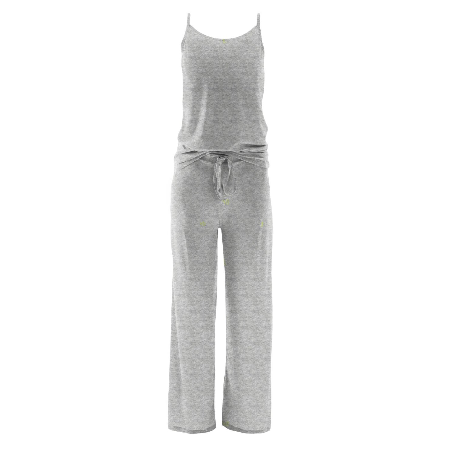 Women's Cami and Lounge Pants Pajama Set in Heathered Mist