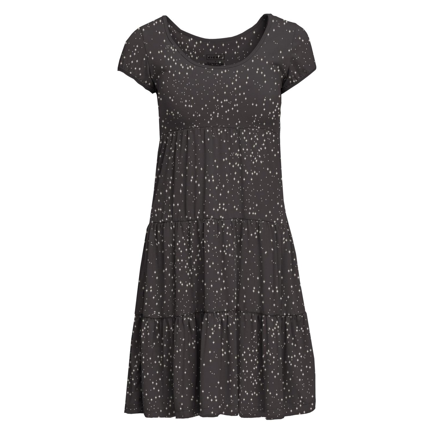 Women's Print Sundress with Luxe Top in Midnight Constellations