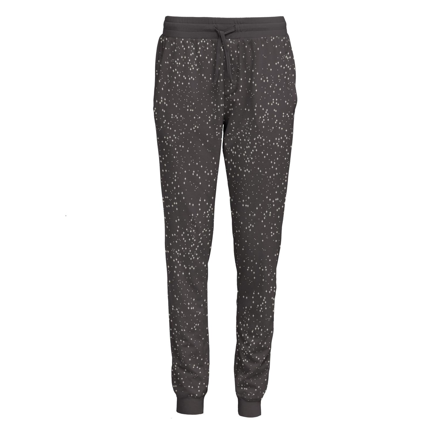Women's Print Luxe Athletic Lounge Joggers in Midnight Constellations