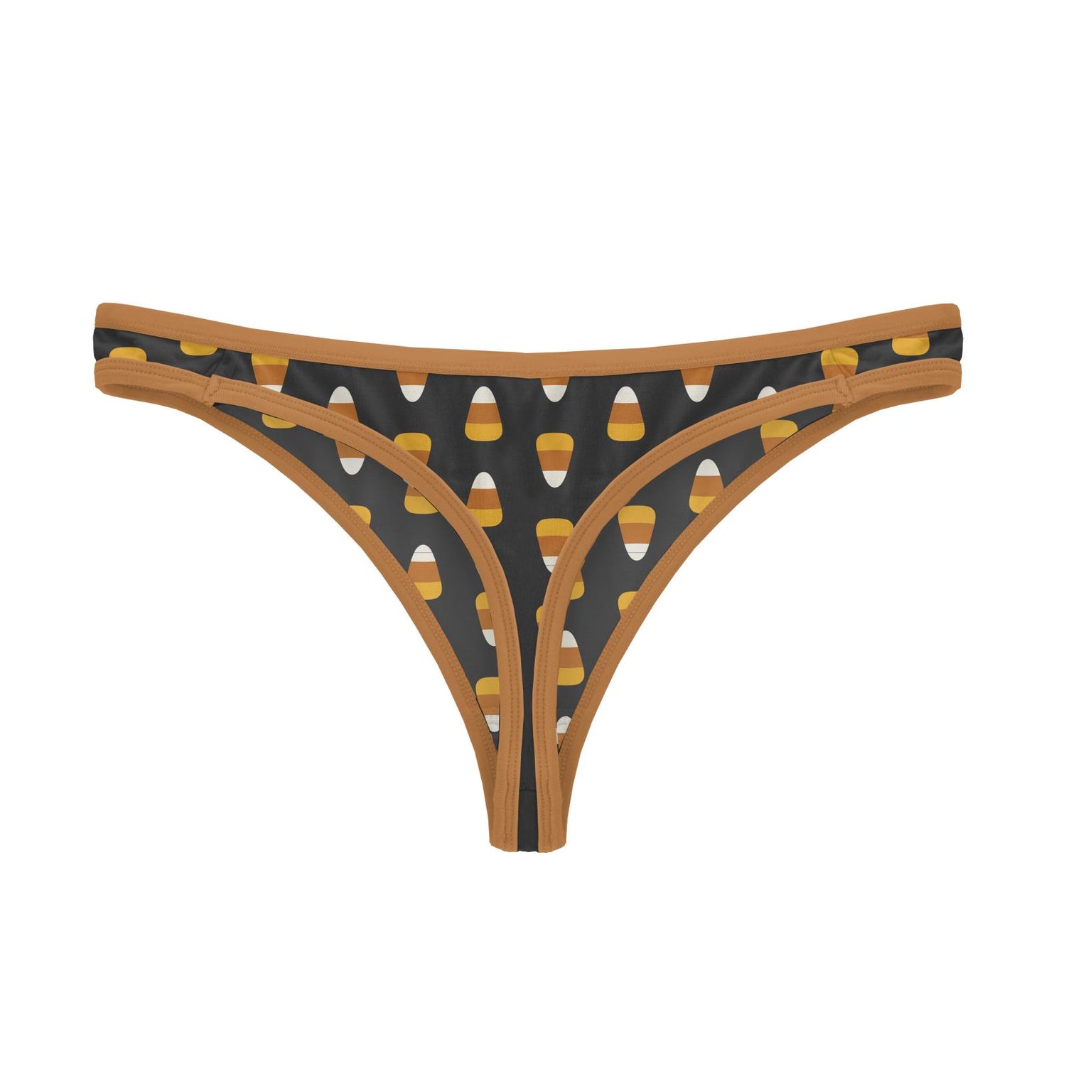 Women's Print Classic Thong Underwear in Midnight Candy Corn
