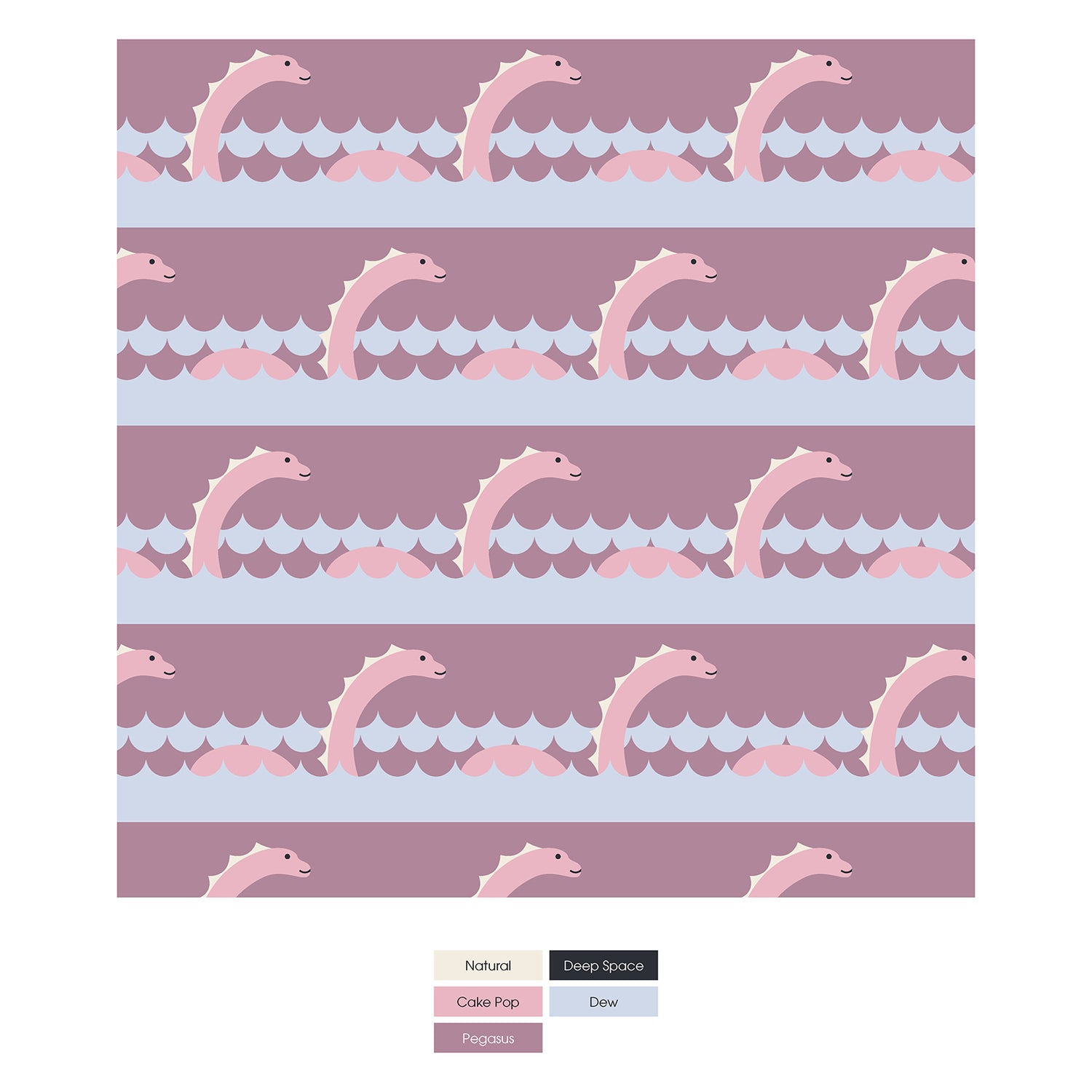 Print Swaddling Blanket in Pegasus Sea Monster