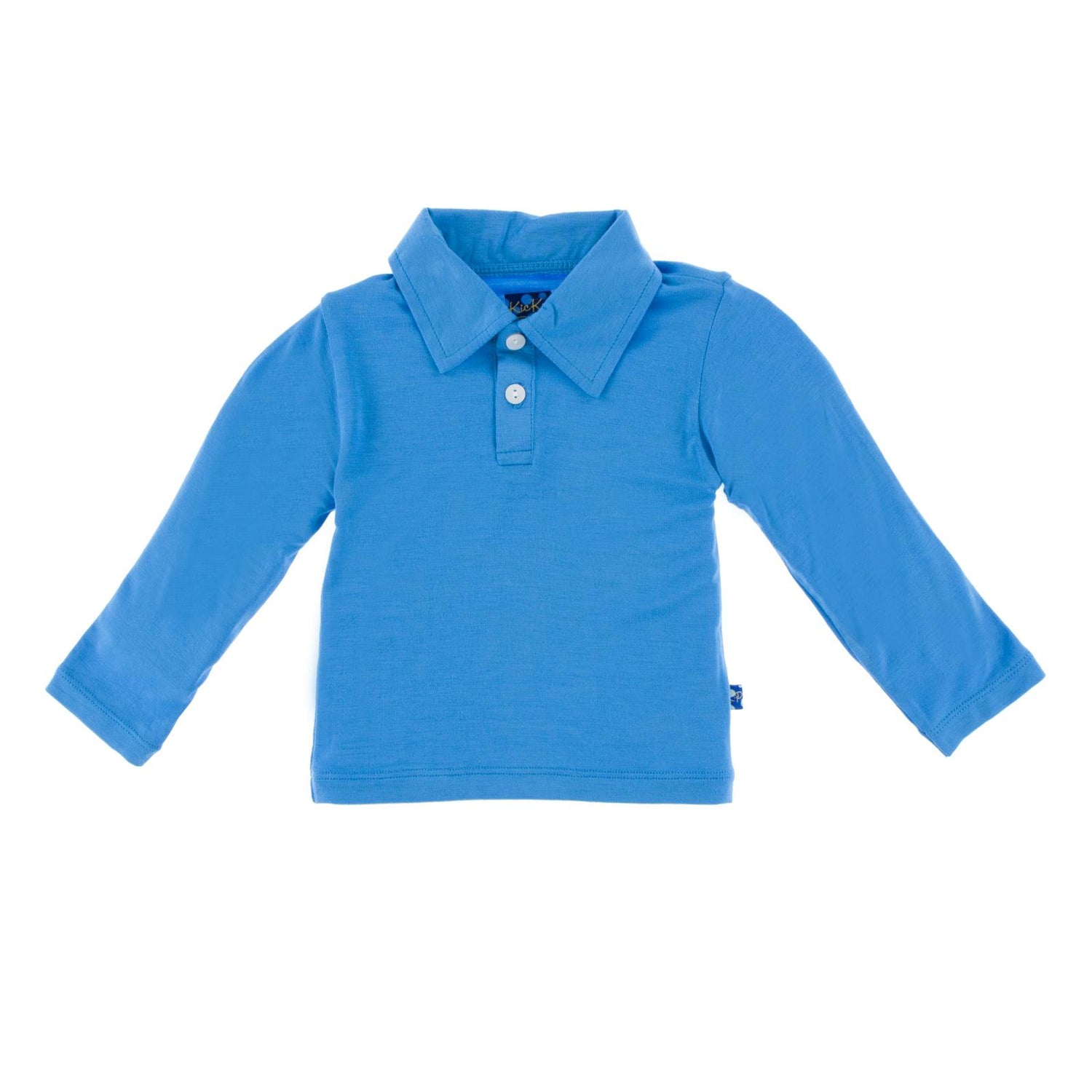 Long Sleeve Polo in River