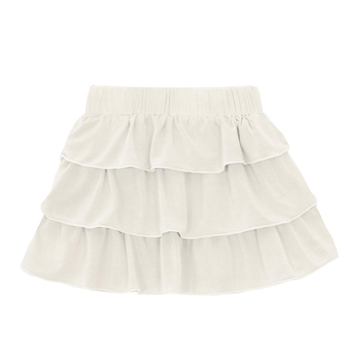 Layered Ruffle Skirt in Natural