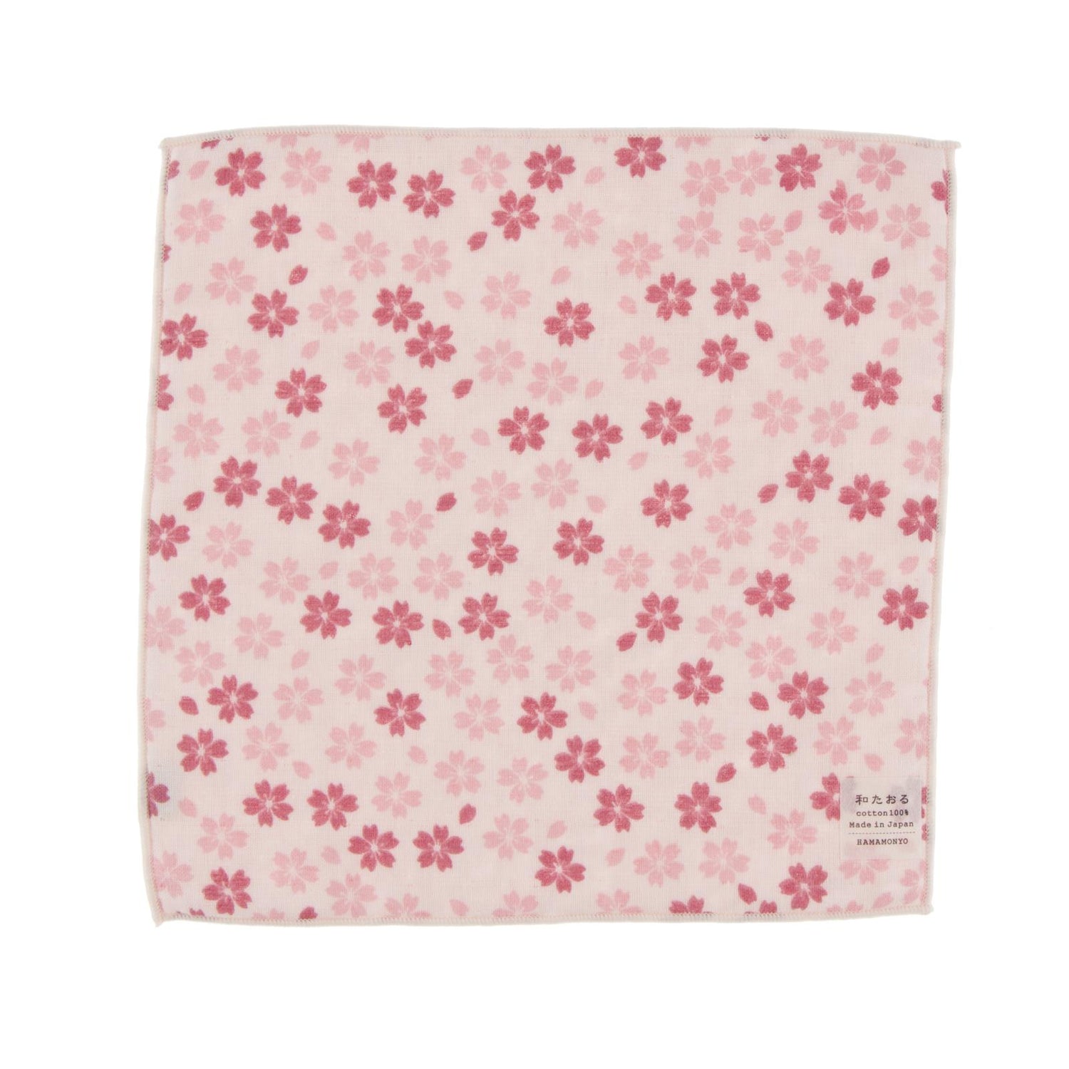 Print Muslin/Terry Washcloth in Cherry Blossom