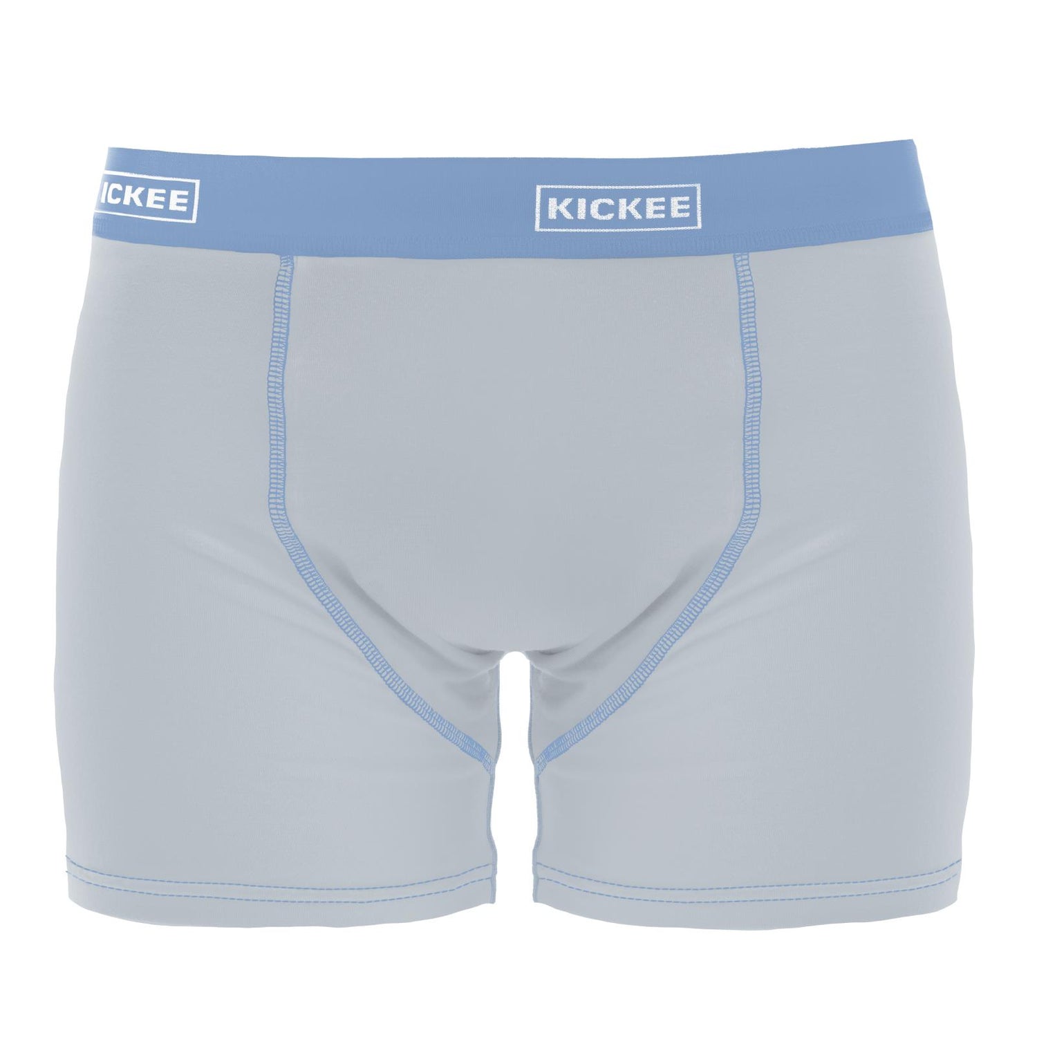 Men's Boxer Brief in Pearl Blue with Dream Blue
