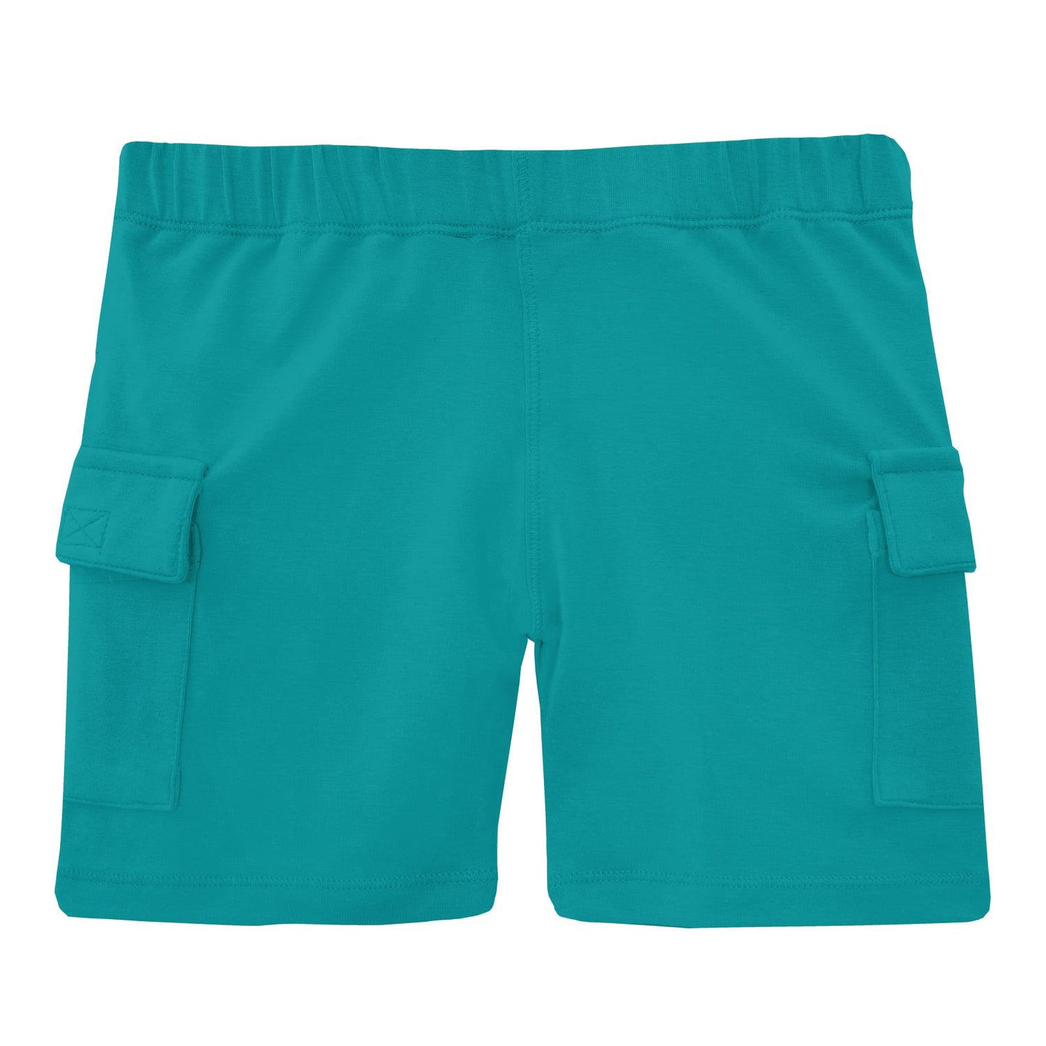 Luxe Jersey Cargo Shorts in Neptune