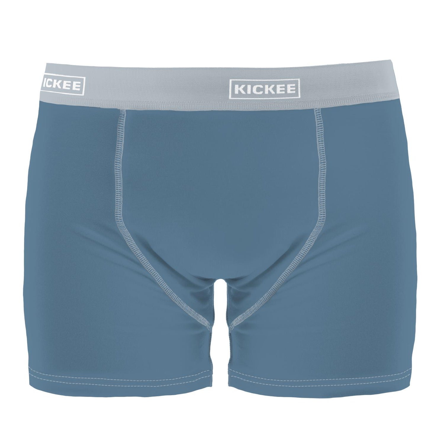 Men's Boxer Brief in Parisian Blue with Pearl Blue