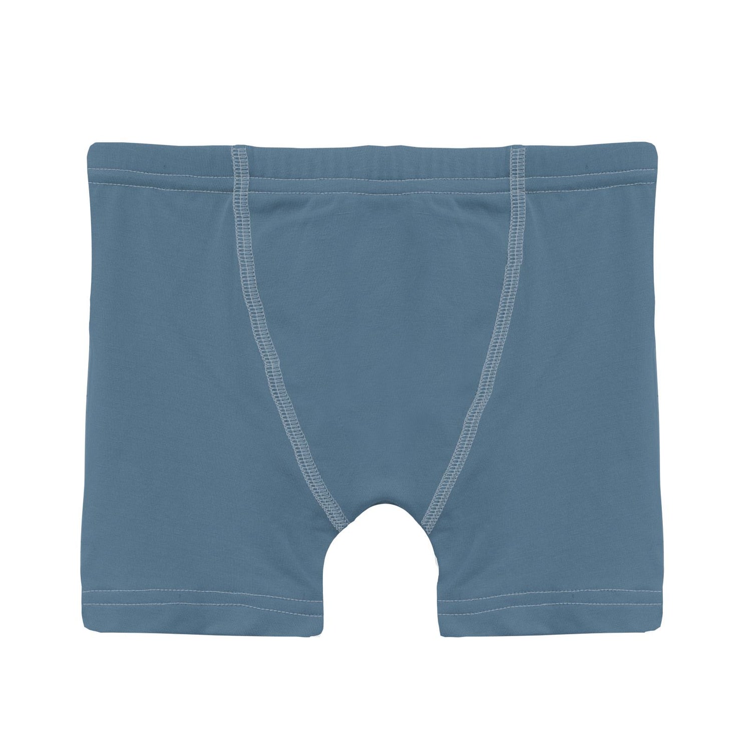 Boy's Boxer Brief in Parisian Blue with Pearl Blue
