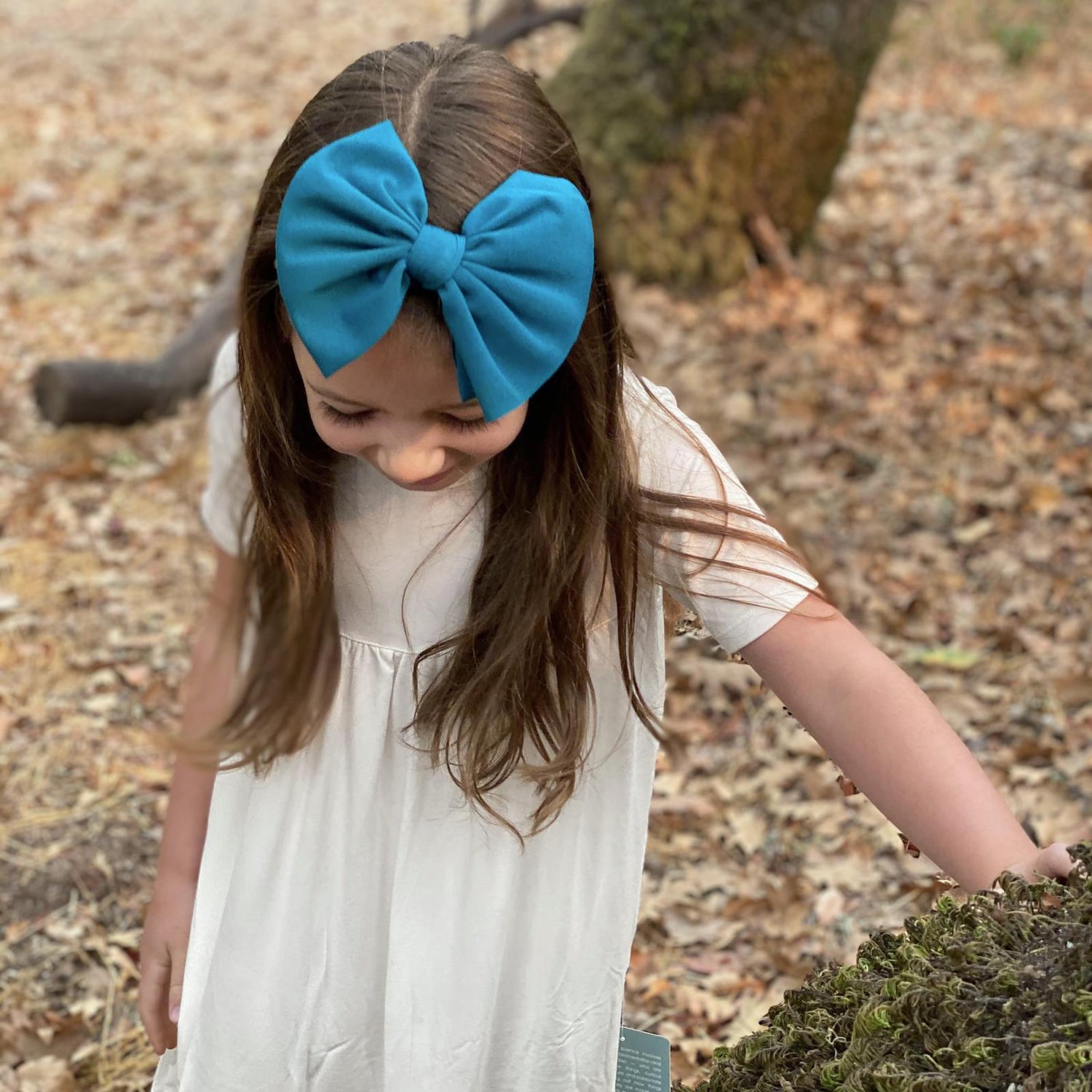Luxe Big Bow with Nude Headband in Oasis