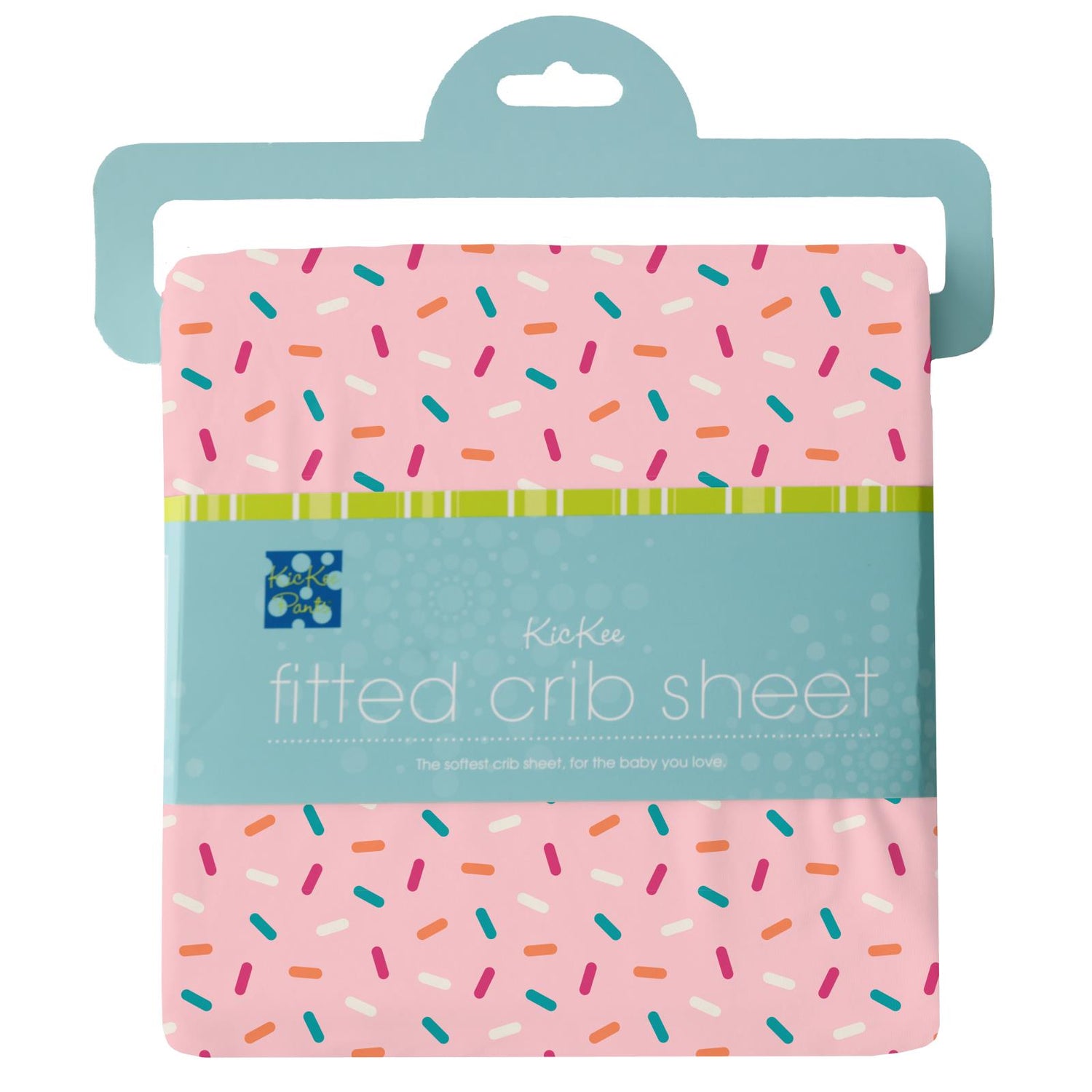 Print Fitted Crib Sheet in Lotus Sprinkles
