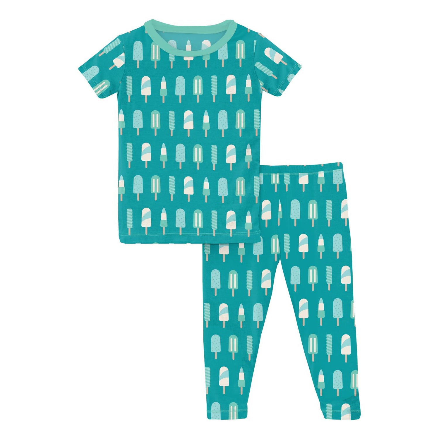 Print Short Sleeve Pajama Set in Neptune Popsicles