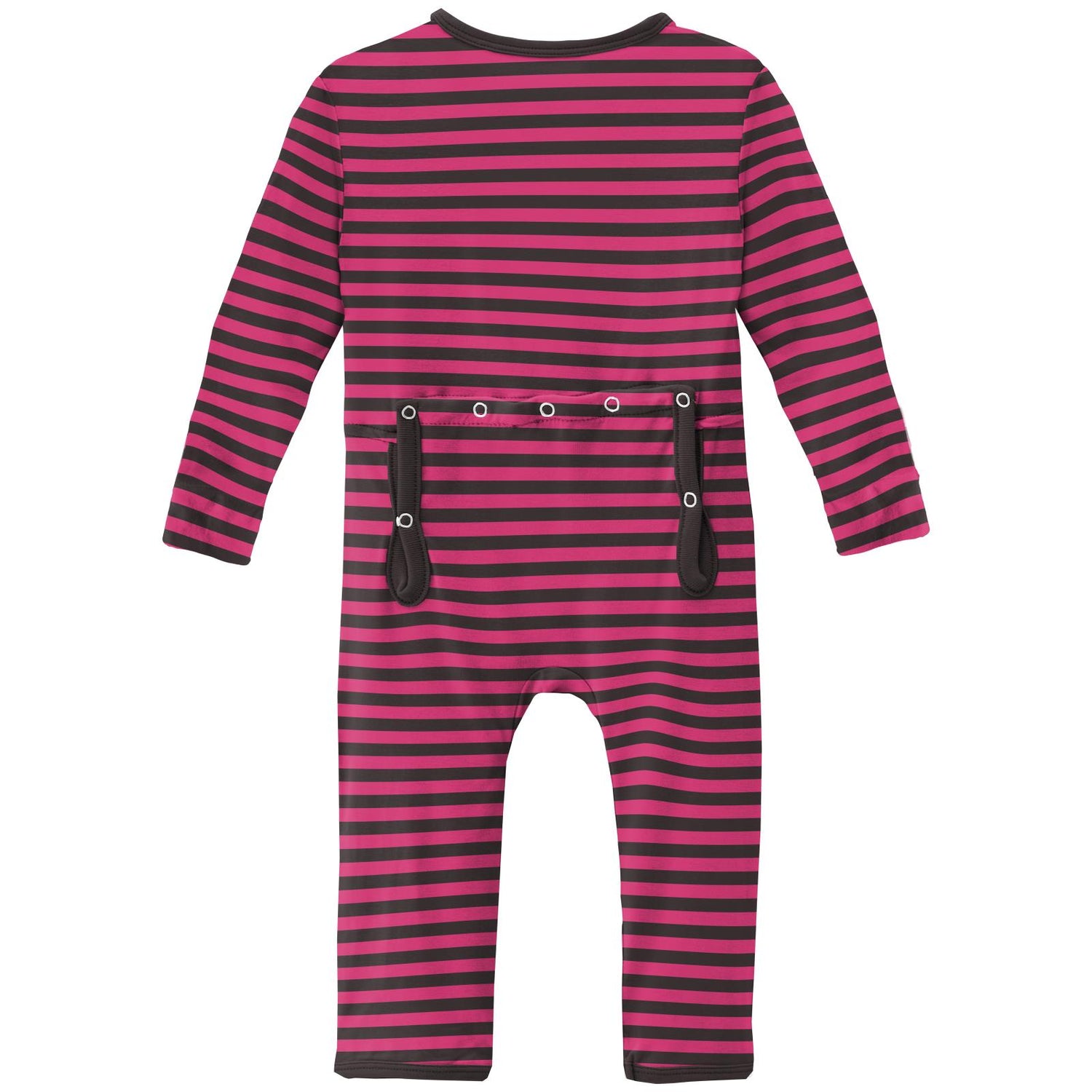 Print Coverall with 2 Way Zipper in Awesome Stripe