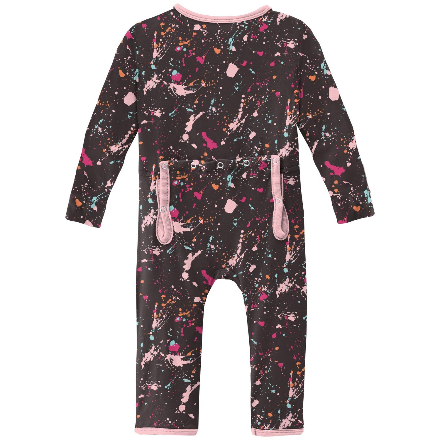 Print Coverall with 2 Way Zipper in Calypso Splatter Paint