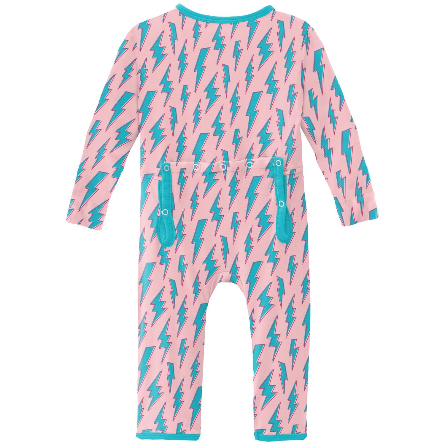 Print Coverall with 2 Way Zipper in Lotus Lightning