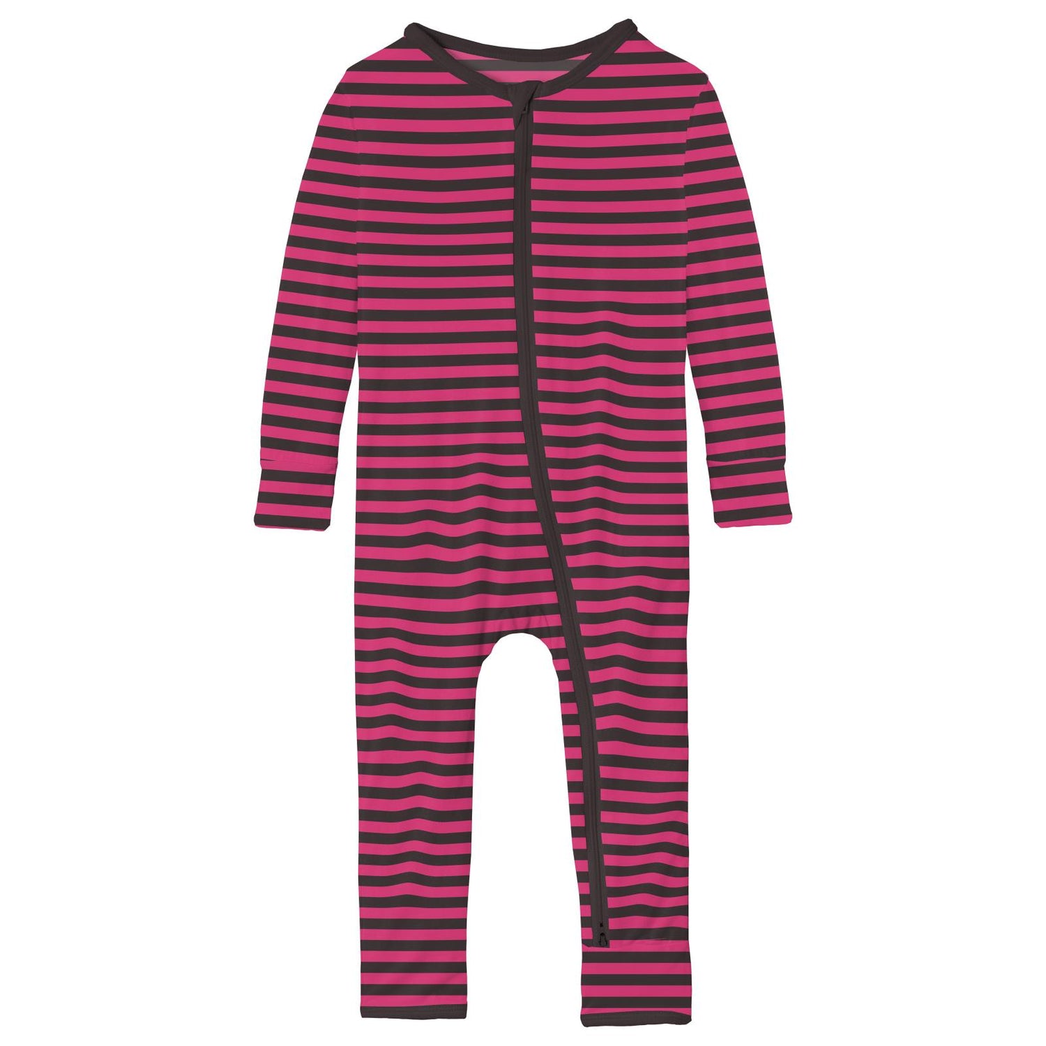 Print Coverall with 2 Way Zipper in Awesome Stripe