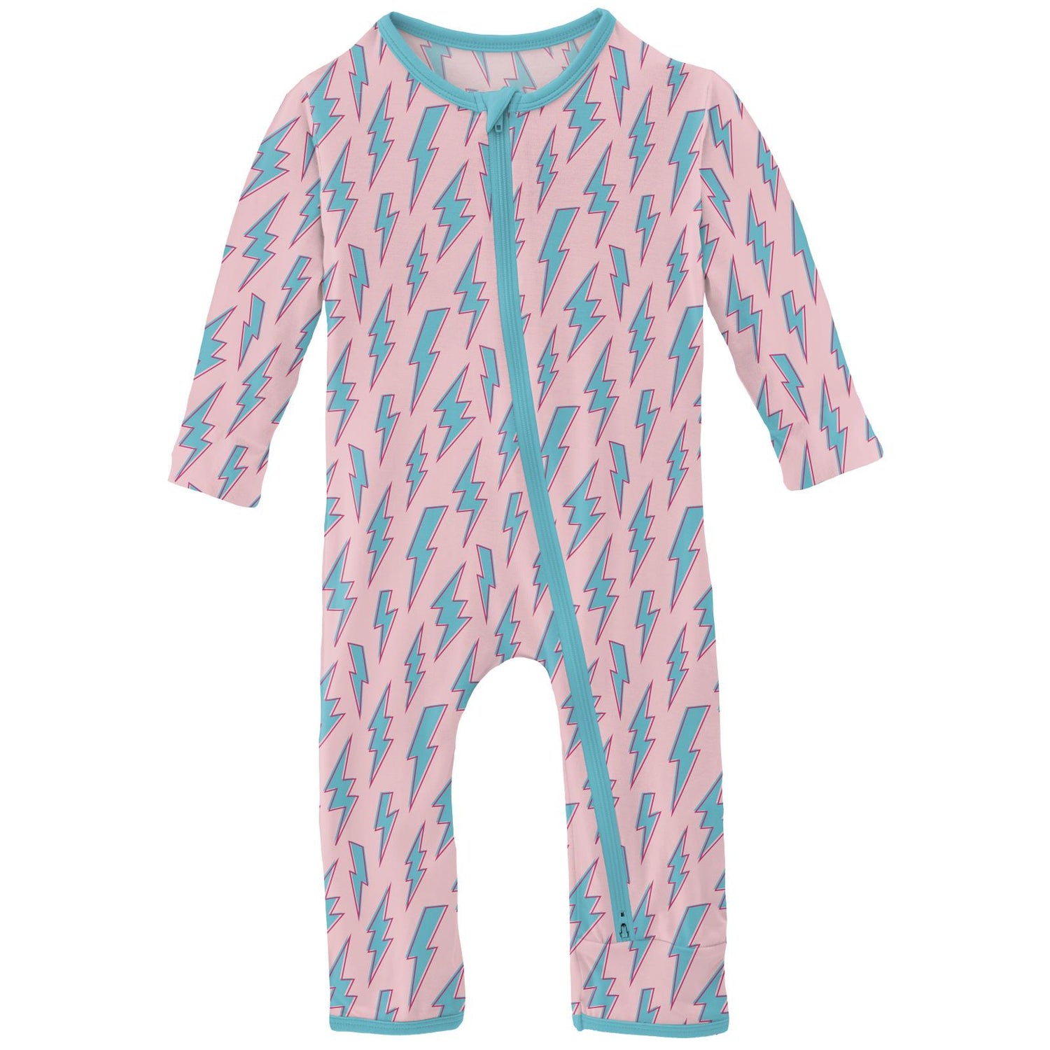 Print Coverall with 2 Way Zipper in Lotus Lightning