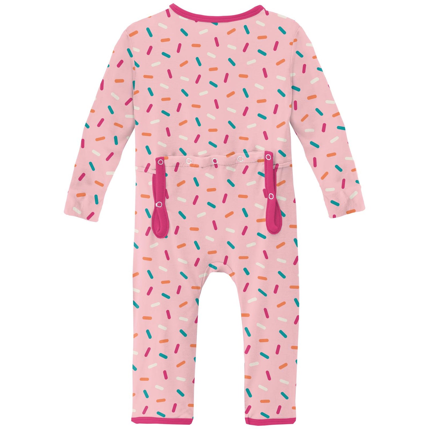 Print Coverall with 2 Way Zipper in Lotus Sprinkles