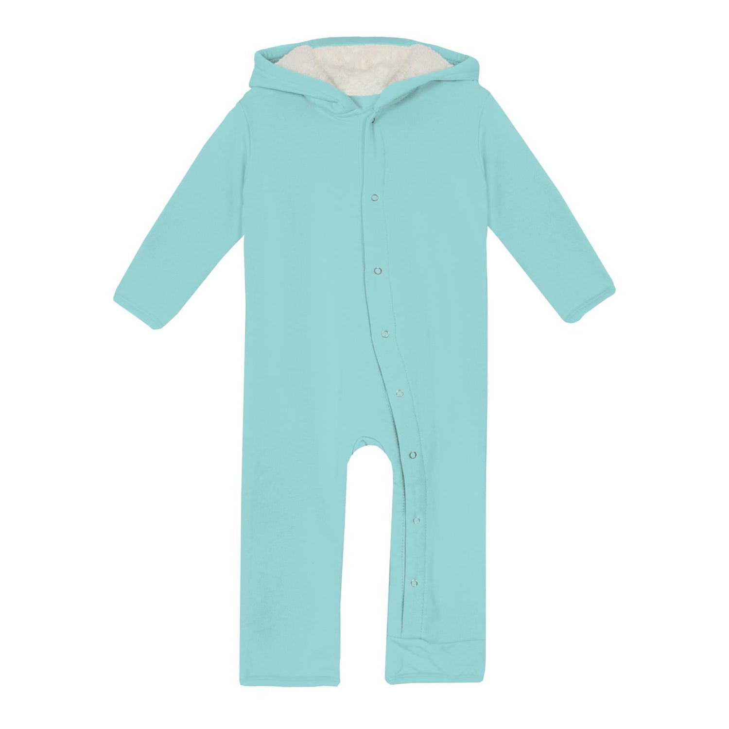 Fleece Coverall with Ears in Summer Sky