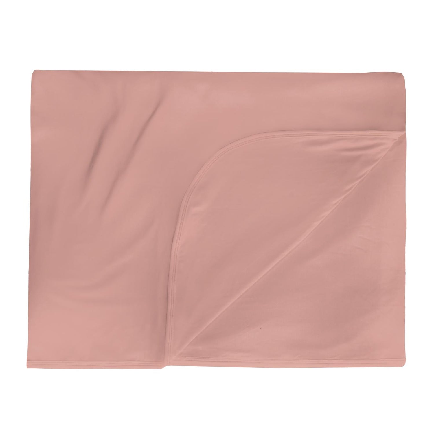 Double Layer Throw Blanket in Blush