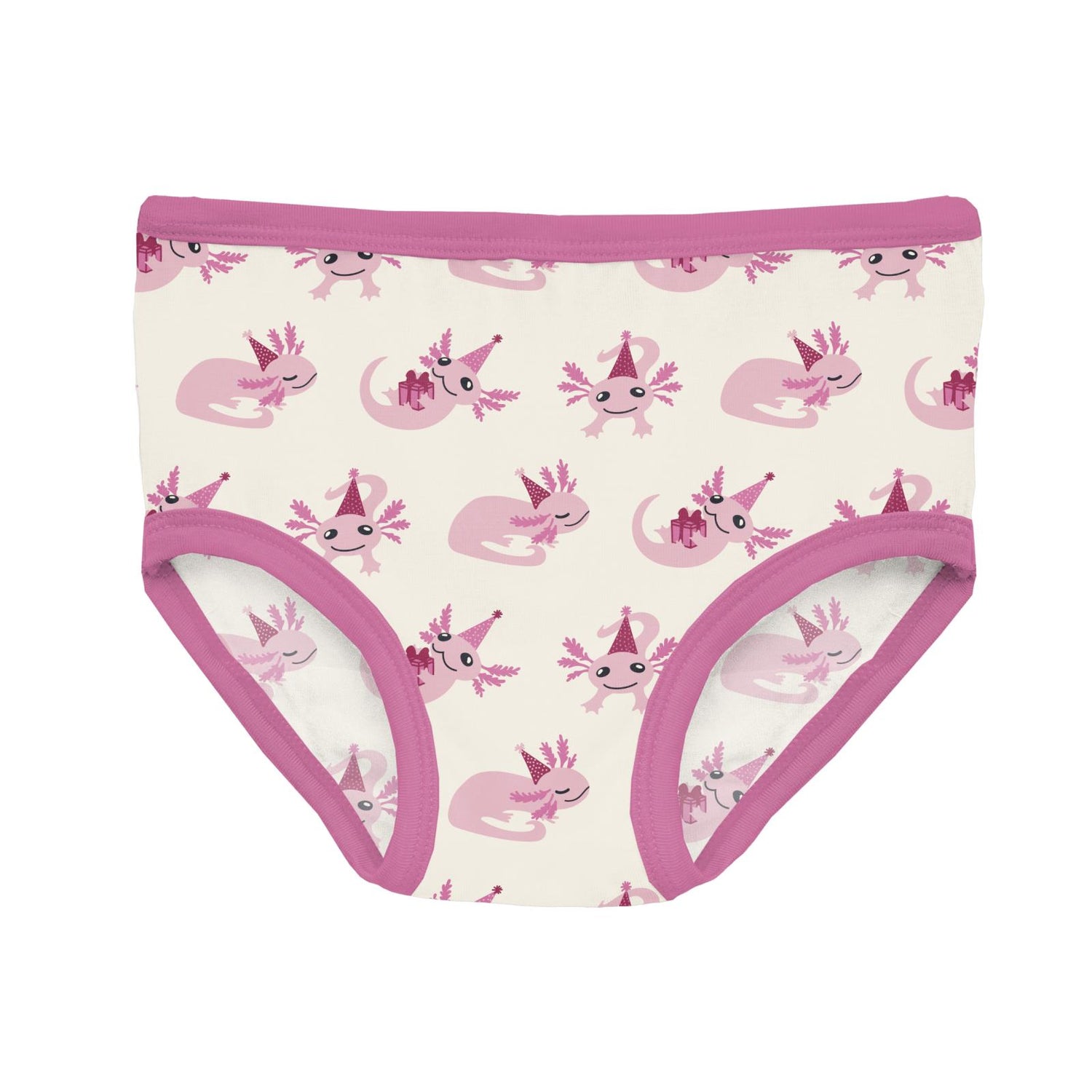 Print Girl's Underwear Set of 3 in Cake Pop Tea Party, Tulip & Natural Axolotl Party