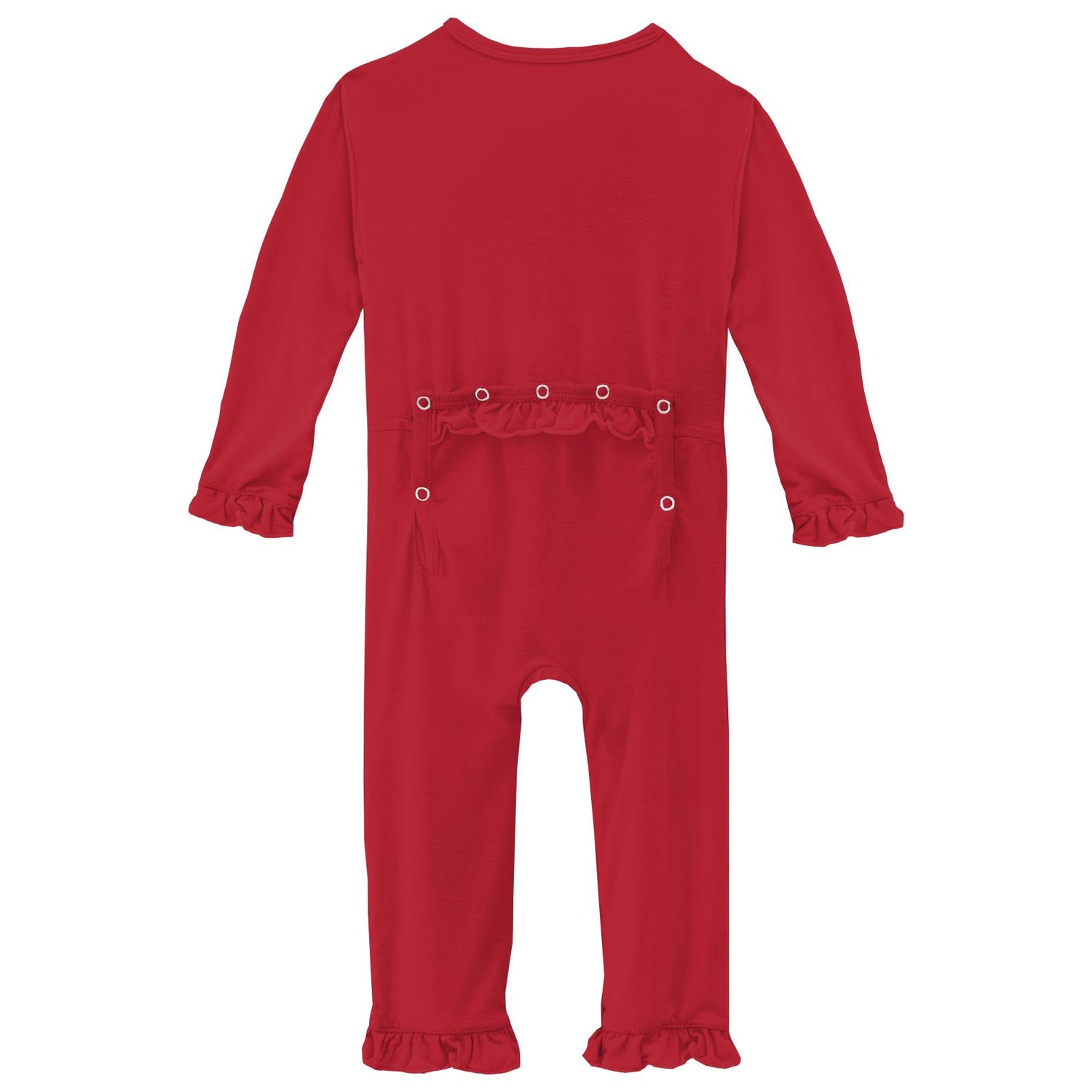 Classic Ruffle Coverall with Zipper in Balloon