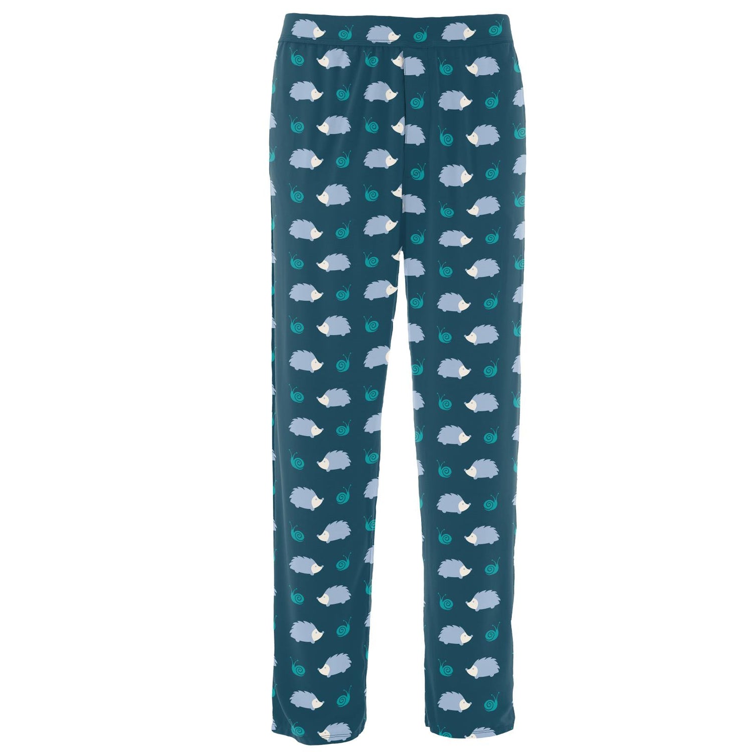Men's Print Pajama Pants in Peacock Hedgehog