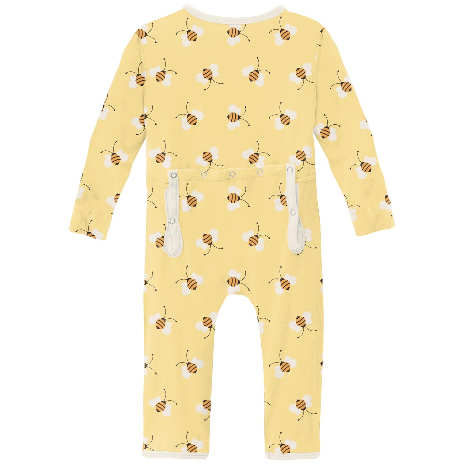 Print Coverall with Snaps in Wallaby Bees