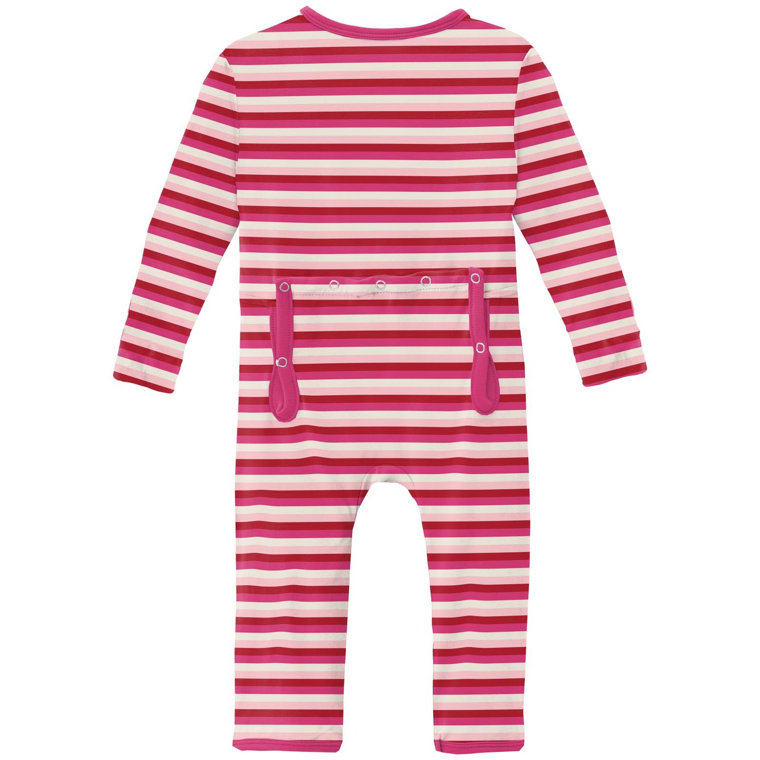 Print Coverall with Zipper in Anniversary Candy Stripe