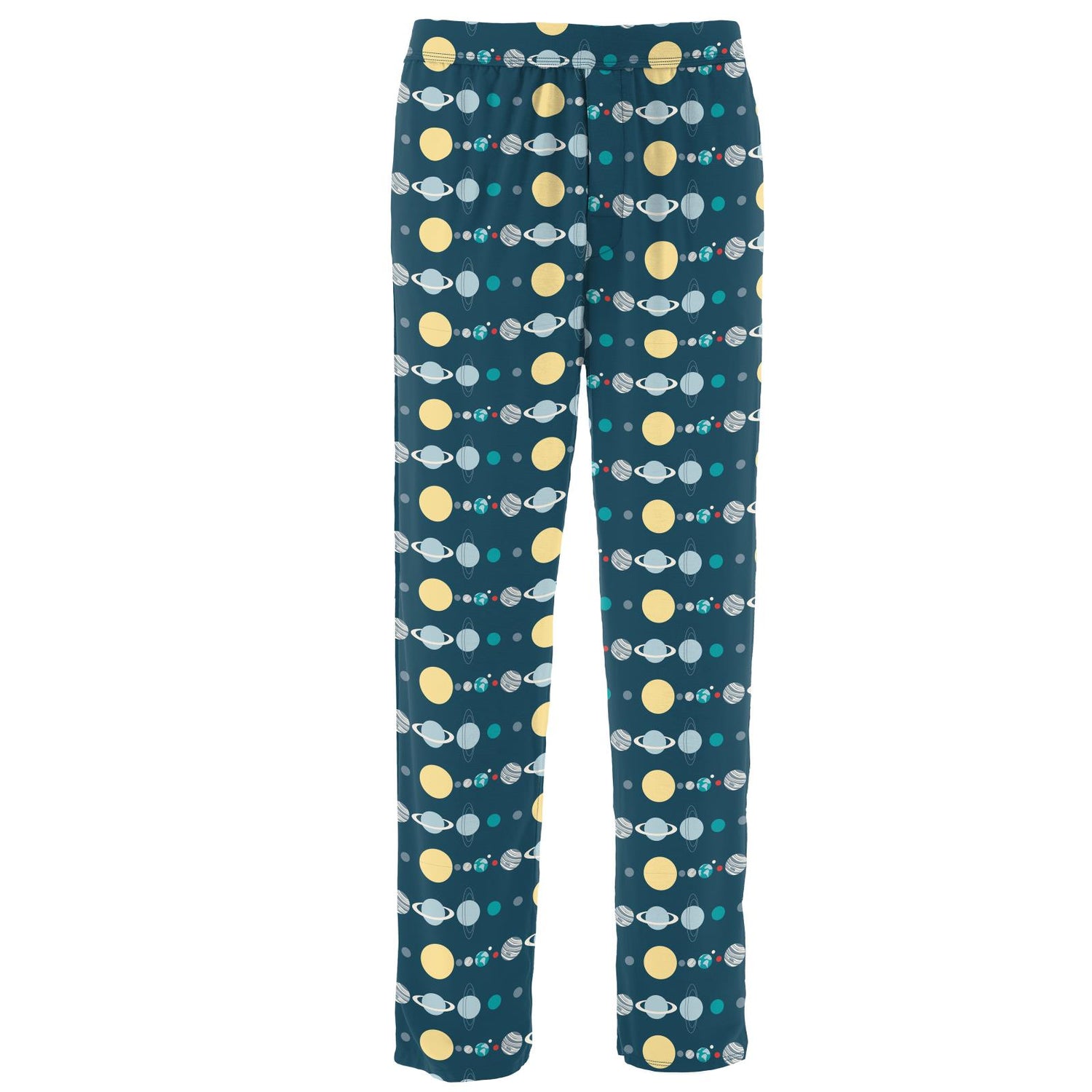 Men's Print Pajama Pants in Peacock Planets