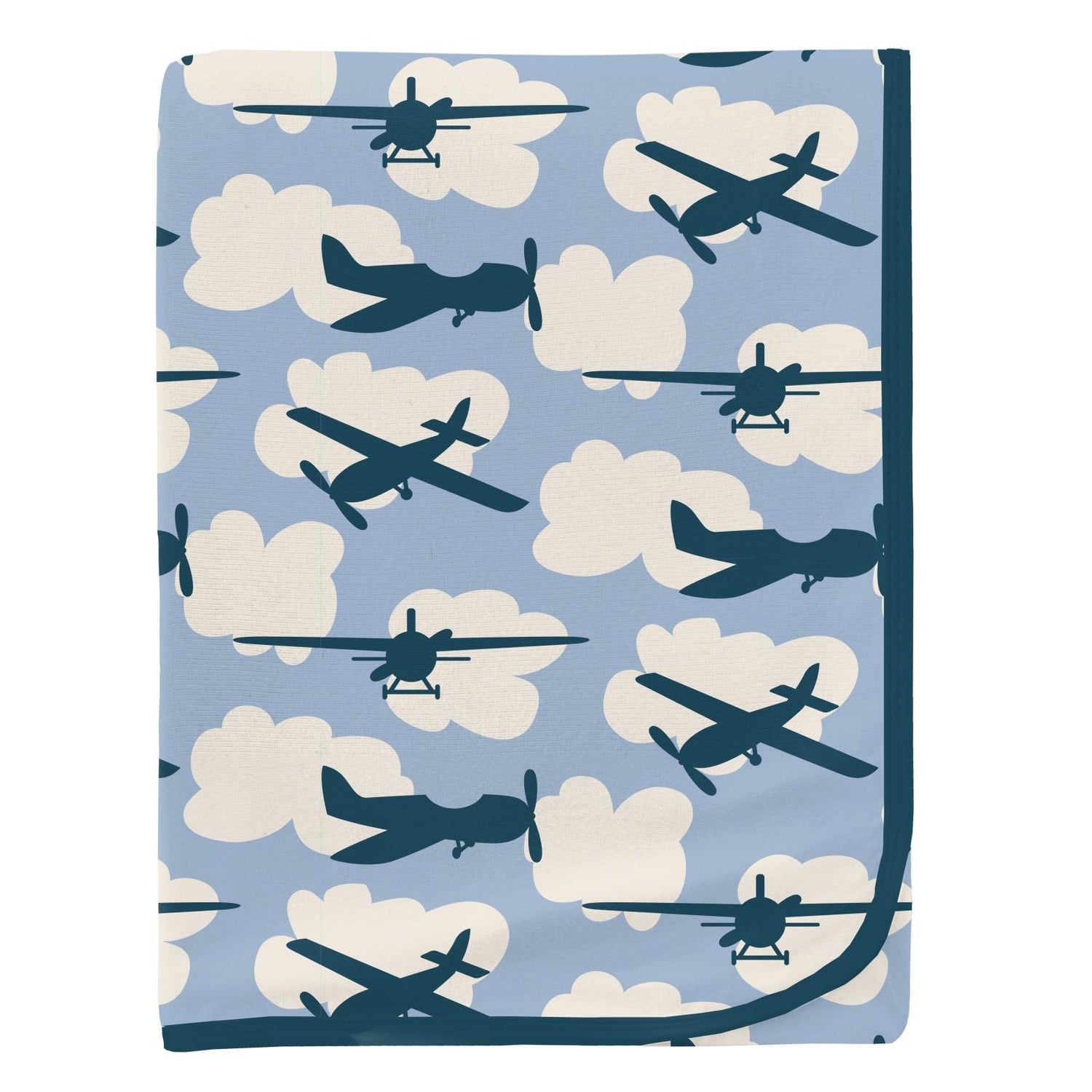Print Swaddling Blanket in Pond Planes