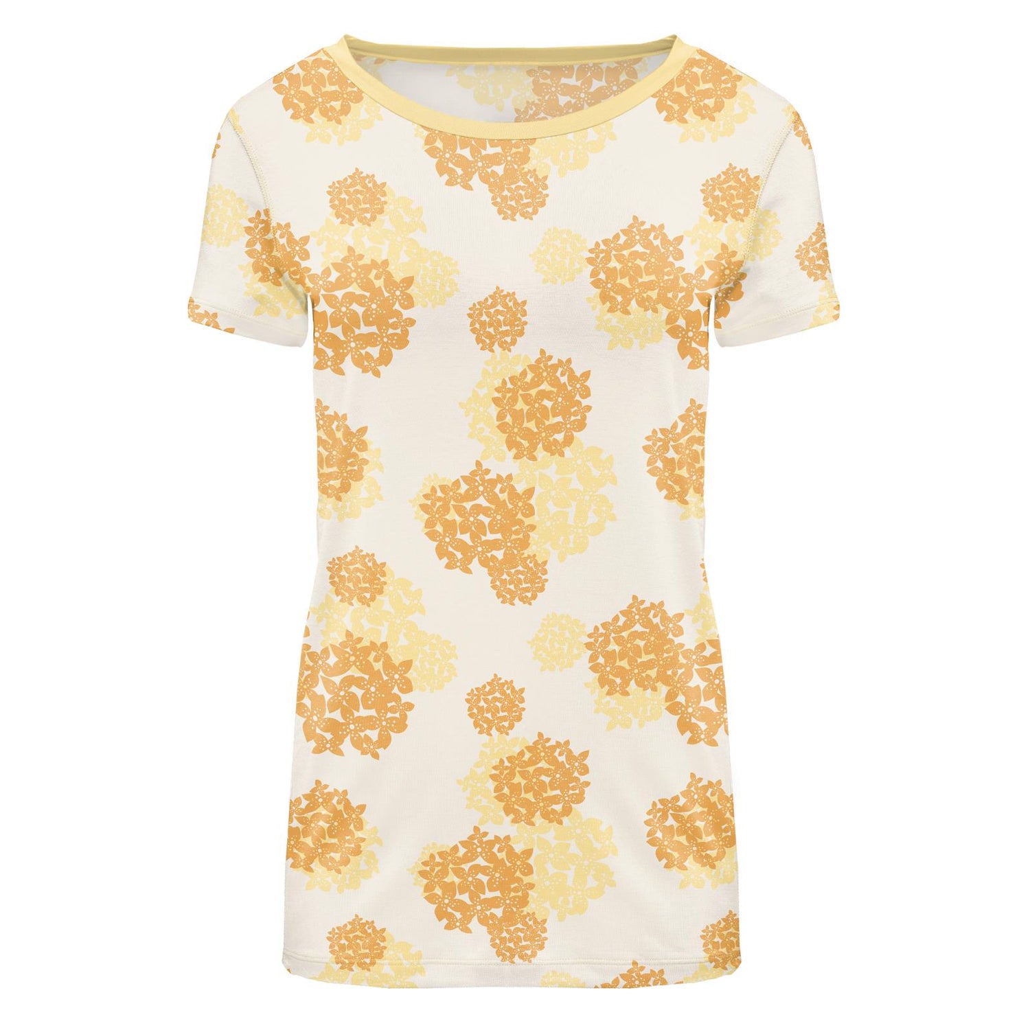 Women's Print Short Sleeve Loosey Goosey Tee in Wallaby Hydrangea