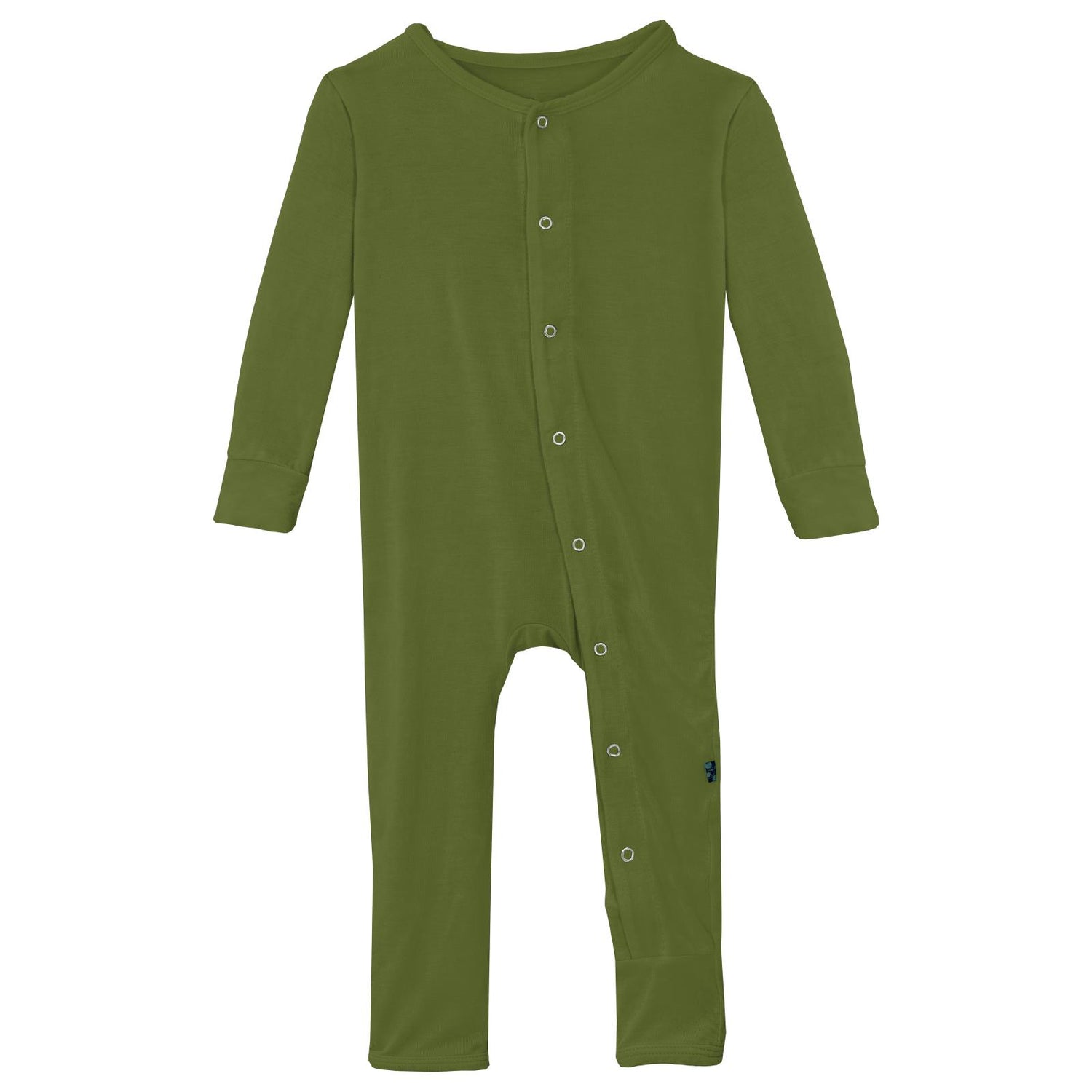 Coverall with Snaps in Moss