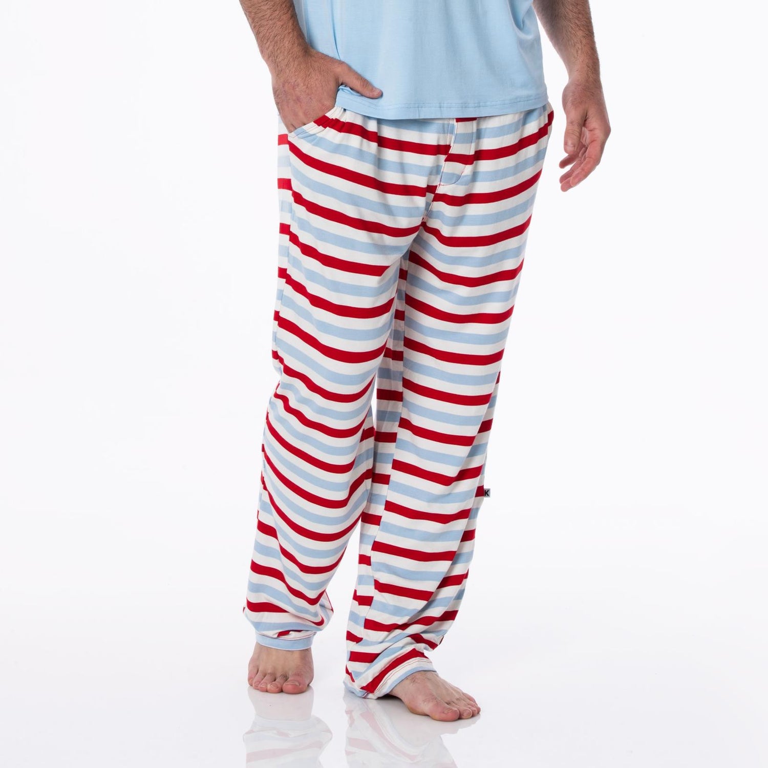 Men's Print Pajama Pants in Anniversary Balloon Stripe