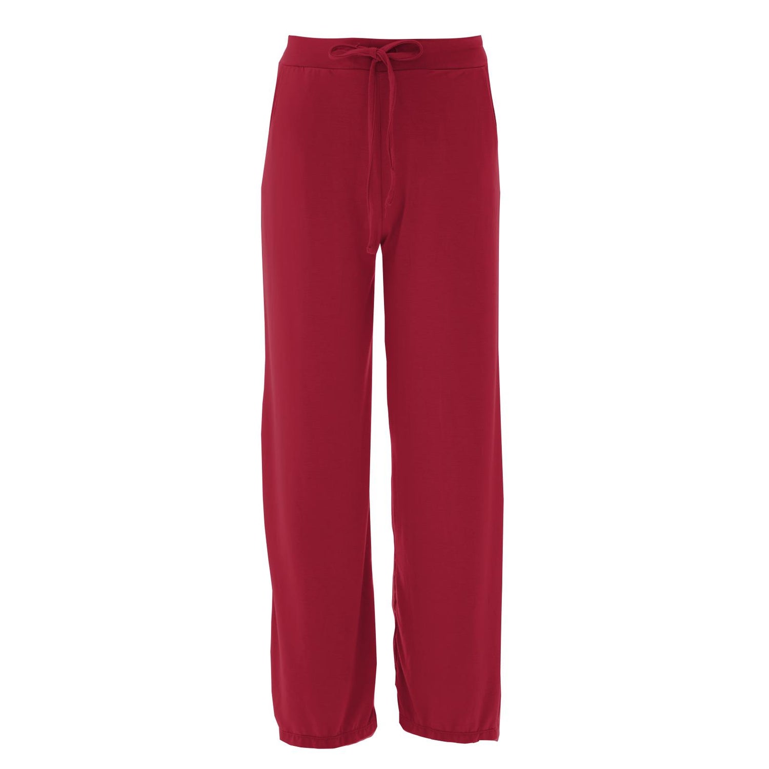 Women's Solid Lounge Pants in Crimson