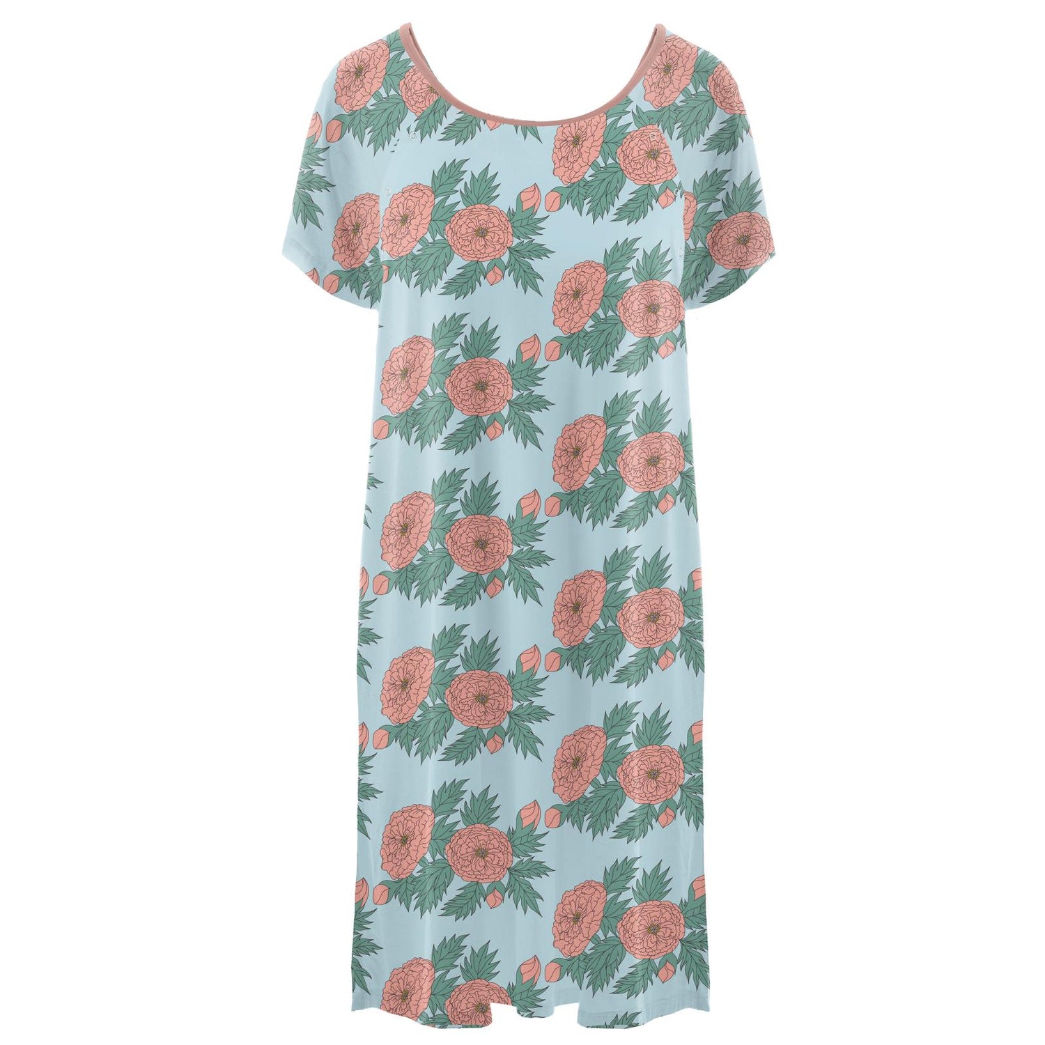 Women's Print Hospital Gown in Spring Sky Floral