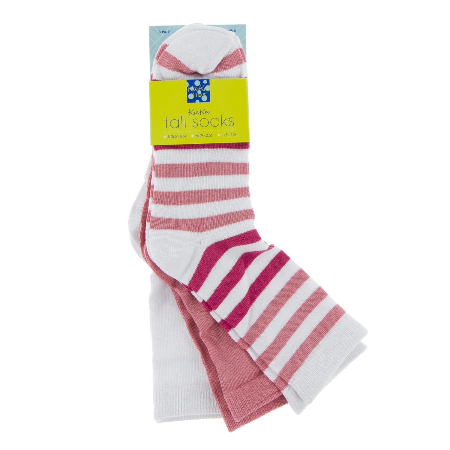 Sock Set in Strawberry, Forest Fruit Stripe & Natural