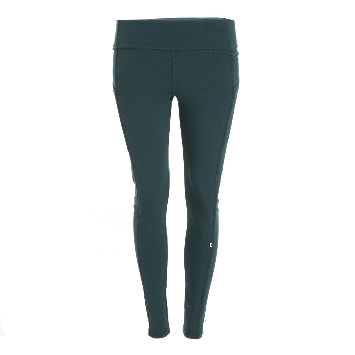 Women's Solid Luxe Stretch Leggings with Pockets in Pine