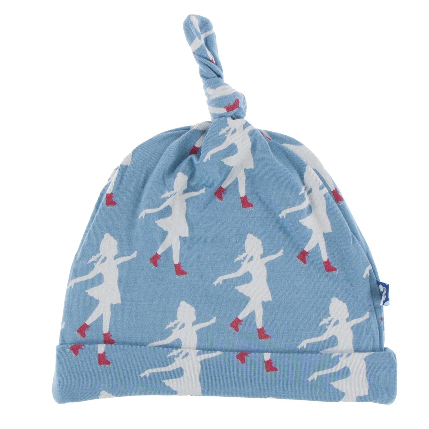 Print Knot Hat in Blue Moon Ice Skater