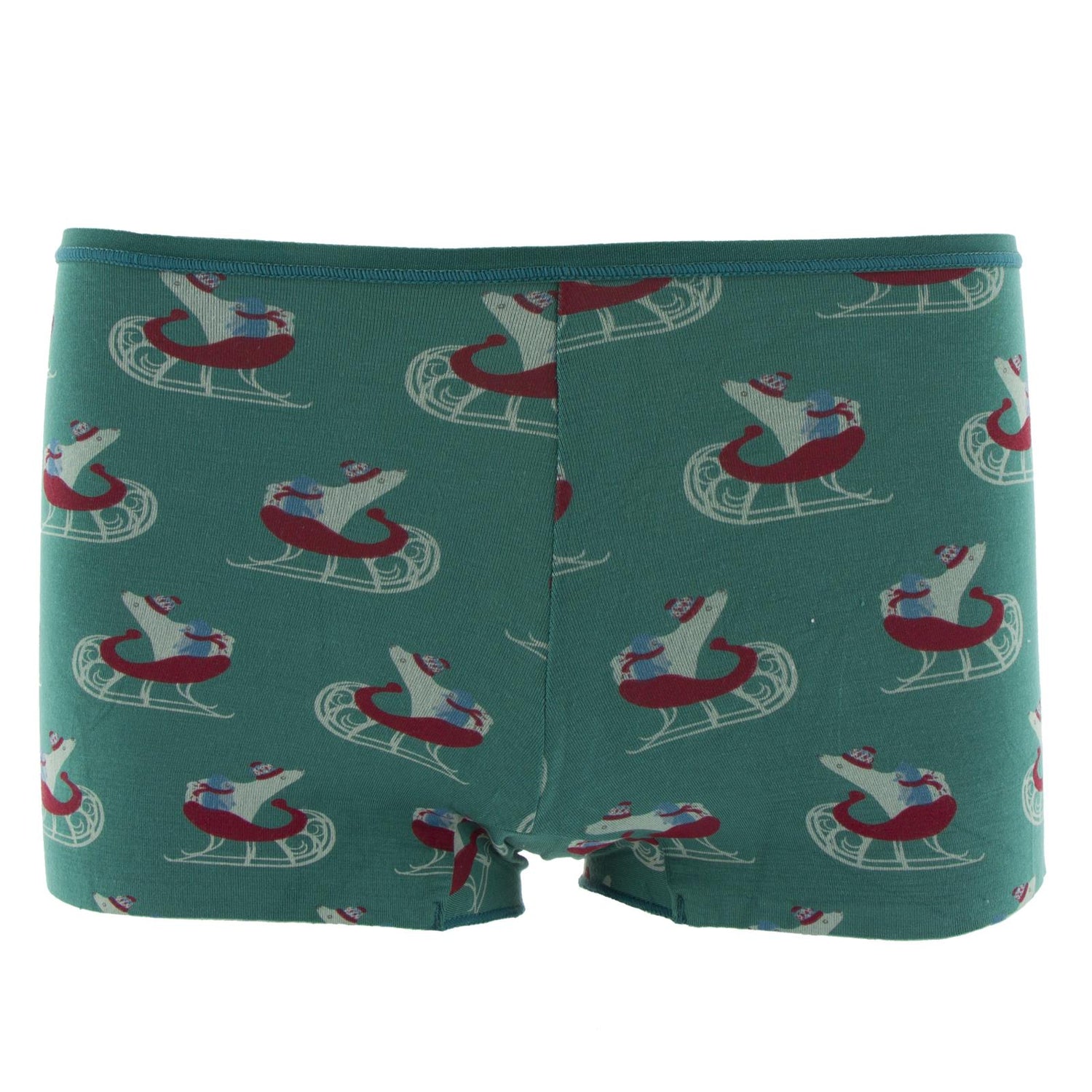 Print Women's Boy Short Underwear in Ivy Sled